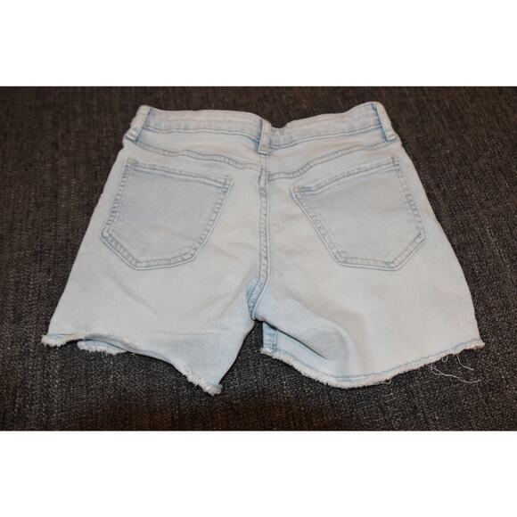 Gap Kids, Midi Denim Shorts, Light Wash, Factory Tears, EGU/LN, Size 12 - Picture 4 of 6